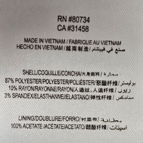 BCBGMaxAzria Black Off Center Front Split Hem Back Zip Lined Stretch Short Skirt - Picture 8 of 14